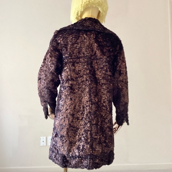 Opening Ceremony Faux Fur Brown Bronze Coat XS - Picture 3 of 6